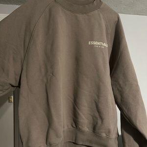 Essentials Fear of God Taupe Crewneck Sweatshirt
